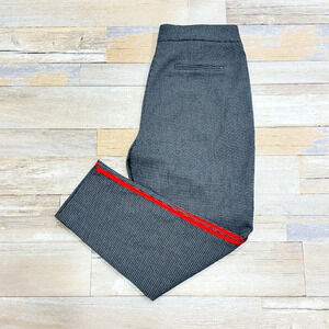 HIGHLINE COLLECTIVE Plaid Black & White Pants w/ Red Stripe | Size 10 *